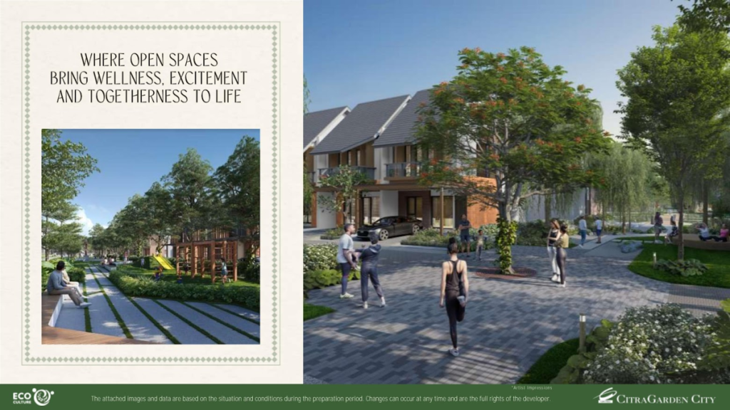 gambaran cluster forestine taman diantara block